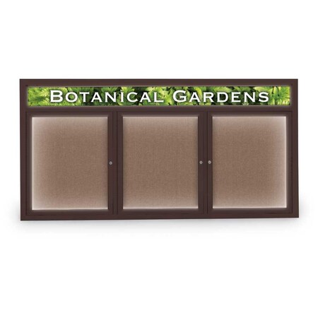 United Visual Products Open Faced Traditional Rounded Corkboard UV644ARC-SATIN-CORK